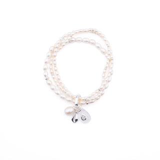 FRESHWATER PEARL TRIPLE STRETCH BRACELET