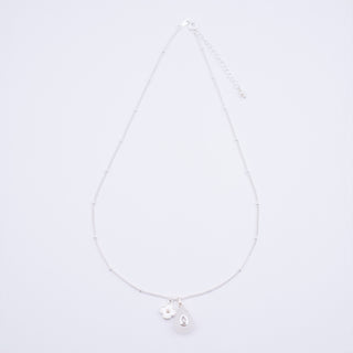 CRYSTAL QUARTZ FLEUR GEM NECKLACE