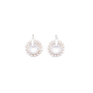 SILVER PEARL EZRA EARRINGS