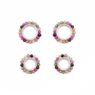 SILVER GEM RING CHARM - TOURMALINE