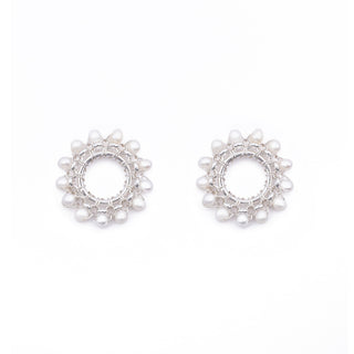 SILVER FRESHWATER PEARL ROLO CHARM