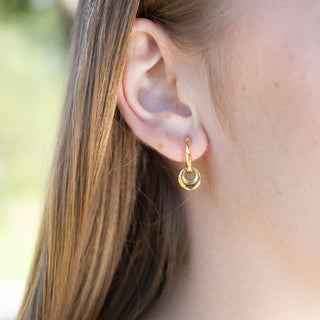 GOLD BABY NUGGET HUGGIE CHARM
