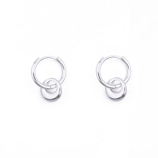 SILVER BABY NUGGET HUGGIE CHARM