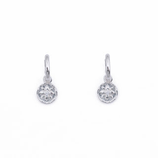 SILVER STAR COIN HUGGIE CHARM