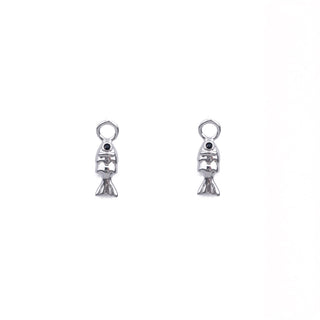 SILVER FISH HUGGIE CHARM