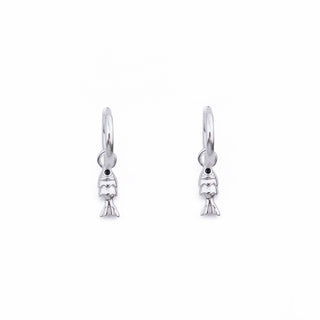 SILVER FISH HUGGIE CHARM