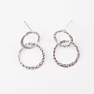 DOUBLE CIRCLE LINK EARRING