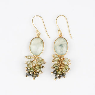 CASCADING BEZEL EARRINGS