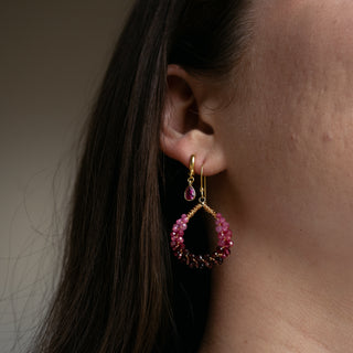 MESSY TEARDROP EARRINGS