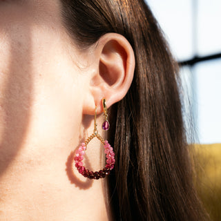 MESSY TEARDROP EARRINGS