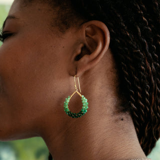 MESSY TEARDROP EARRINGS