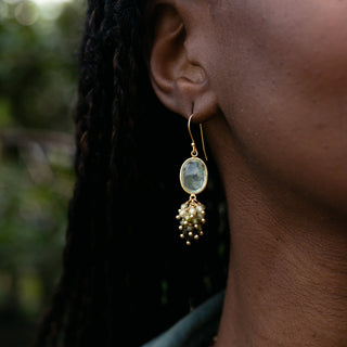 CASCADING BEZEL EARRINGS