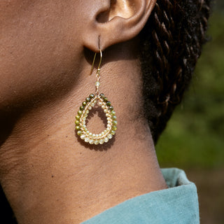 BLOCK WRAPPED EARRINGS