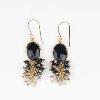 CASCADING BEZEL EARRINGS