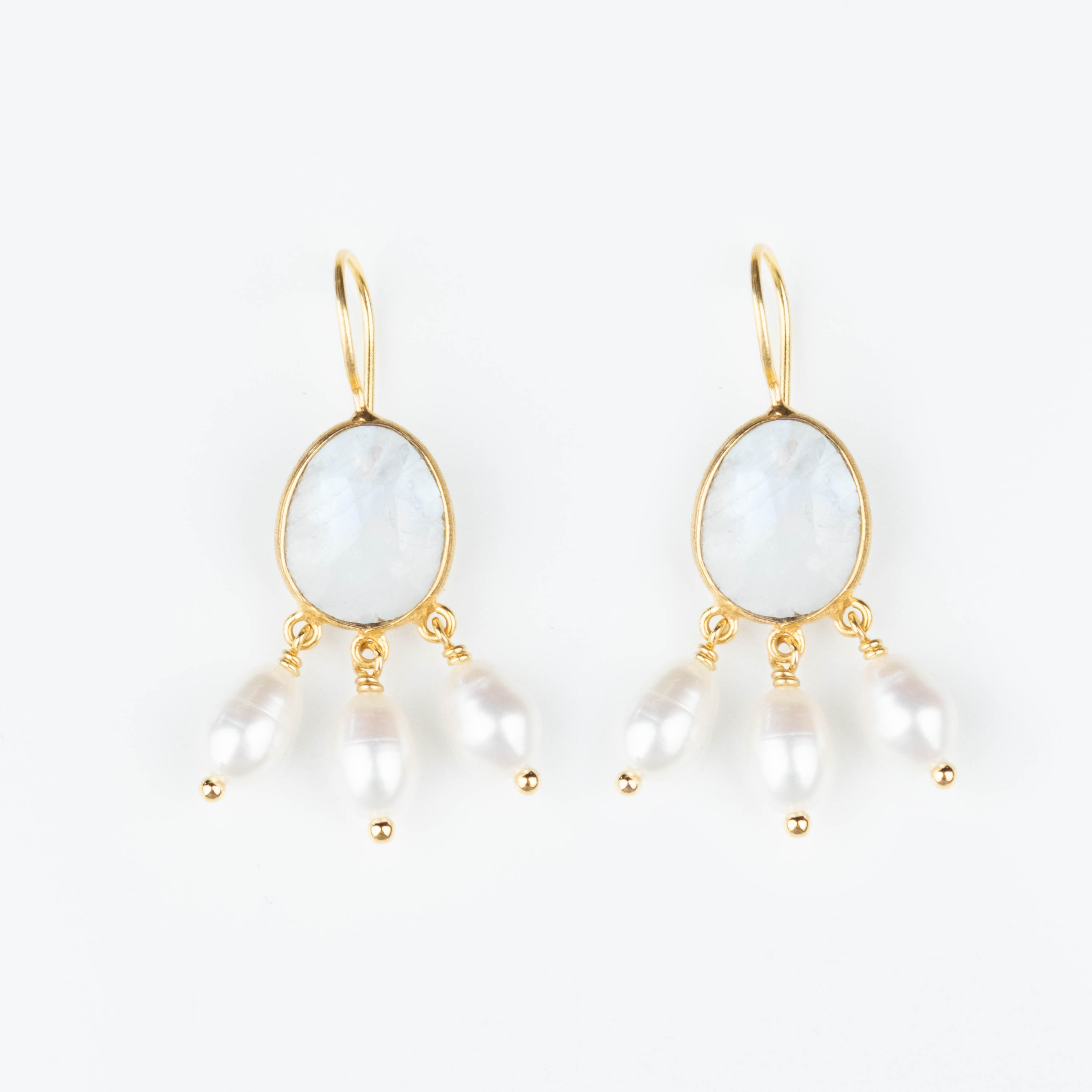 BEZEL PEARL EARRINGS – shelleytaylor