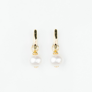 OVAL PEARL EARRINGS