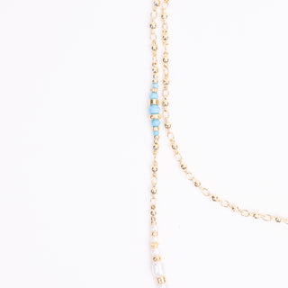 RESORT STAGGERED GEM NECKLACE