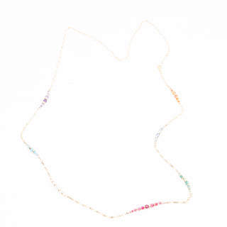 RESORT STAGGERED GEM NECKLACE
