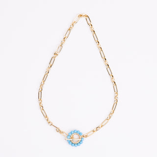 TURQUOISE FOB NECKLACE