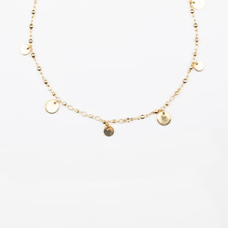 VILMA DISK NECKLACE - GOLD