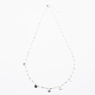 VILMA DISK NECKLACE - SILVER