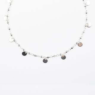 VILMA DISK NECKLACE - SILVER