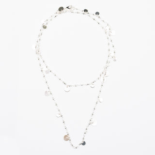 VILMA DISK NECKLACE - SILVER