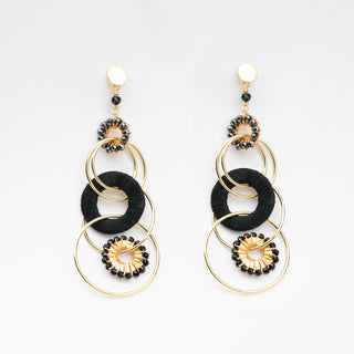 SILK THREAD LINKED EARRING