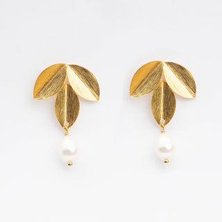 THREE LEAF EARRING