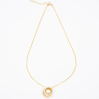 DOUBLE RING NECKLACE