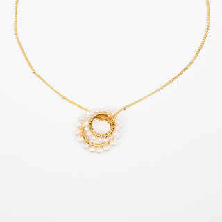 DOUBLE RING NECKLACE