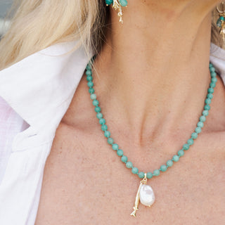 OCEAN GREEN NECKLACE