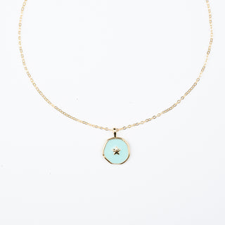 ENAMEL DISC NECKLACE