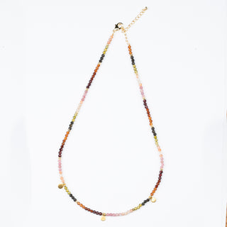 TOURMALINE DISC NECKLACE