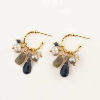 SMALL CLUSTER HOOPS - GOLD