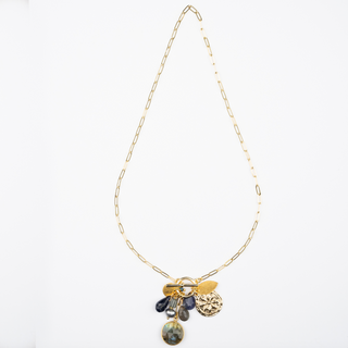 FOB CHARM NECKLACE - GOLD