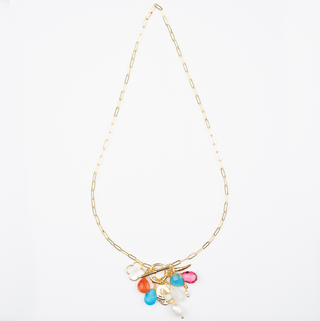 FOB CHARM NECKLACE - GOLD