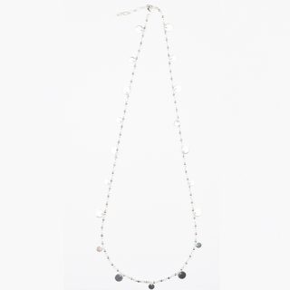 VILMA DISK NECKLACE - SILVER