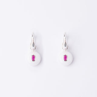 SILVER 'WITH LOVE' HUGGIE