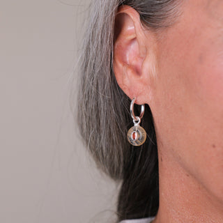 SILVER 'WITH LOVE' HUGGIE