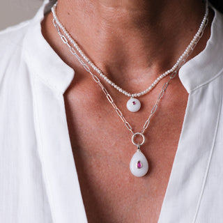 SILVER HEARTFELT NECKLACE