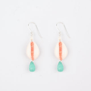 CORAL SHELL EARRING